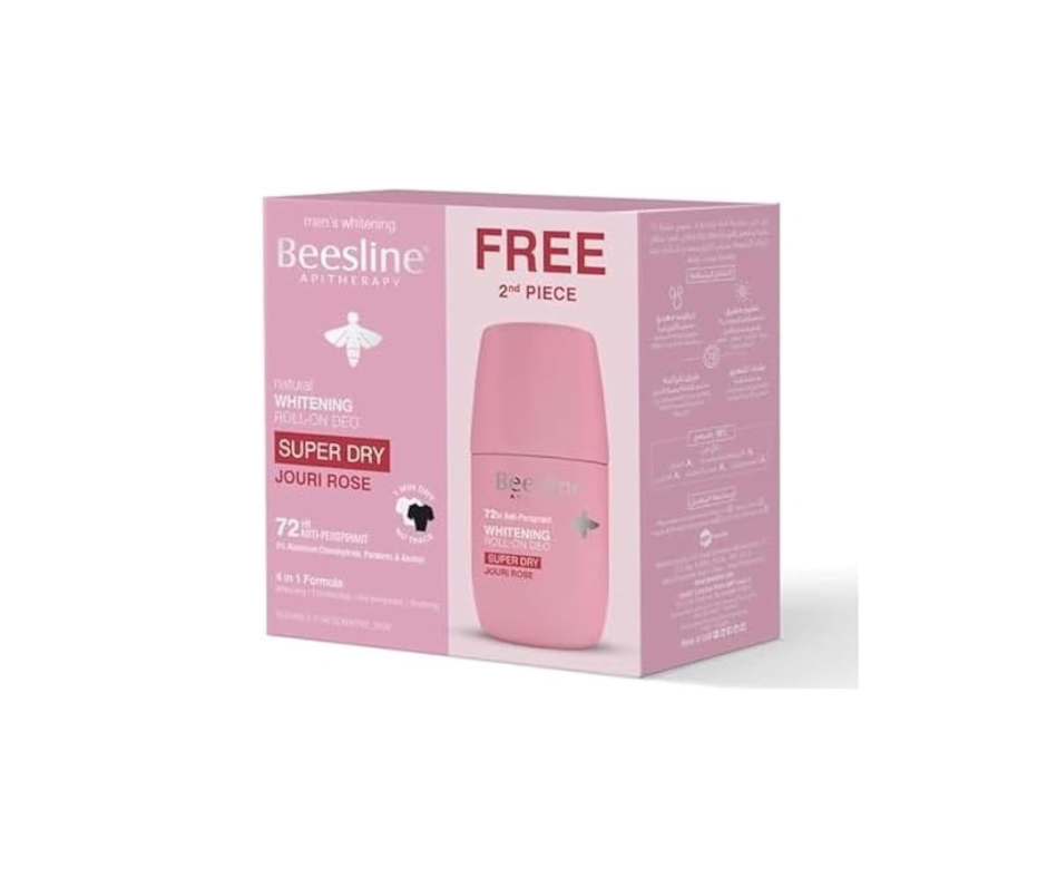 بيزلين رول اون جفاف تام ورد جوري 72 ساعه حمايه 1+1 عرض